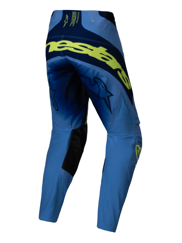 Alpinestars 2025 Techstar Melt Crossbroek Fluor Geel / Blauw - Afbeelding 2
