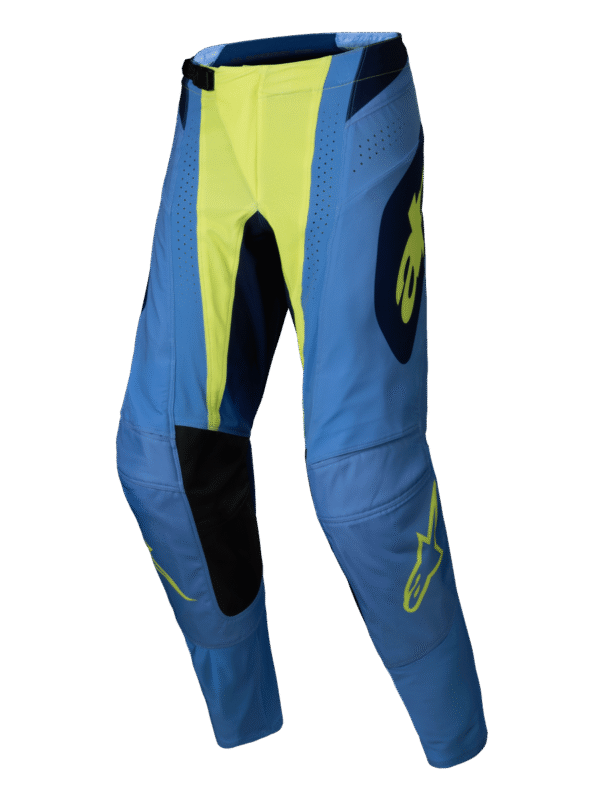 Alpinestars 2025 Techstar Melt Crossbroek Fluor Geel / Blauw