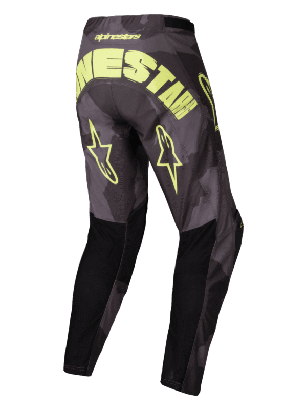 Alpinestars 2025 Racer Hollow Crossbroek Donker Camo / Fluor Geel - Afbeelding 2