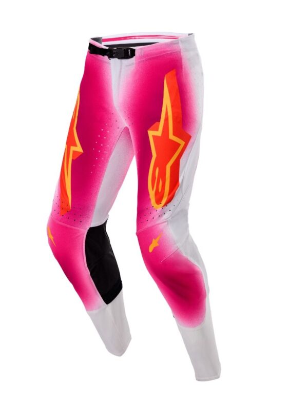 Alpinestars 2025 Supertech SX MIG AFD JRS Crossbroek Fluor Roze / Wit