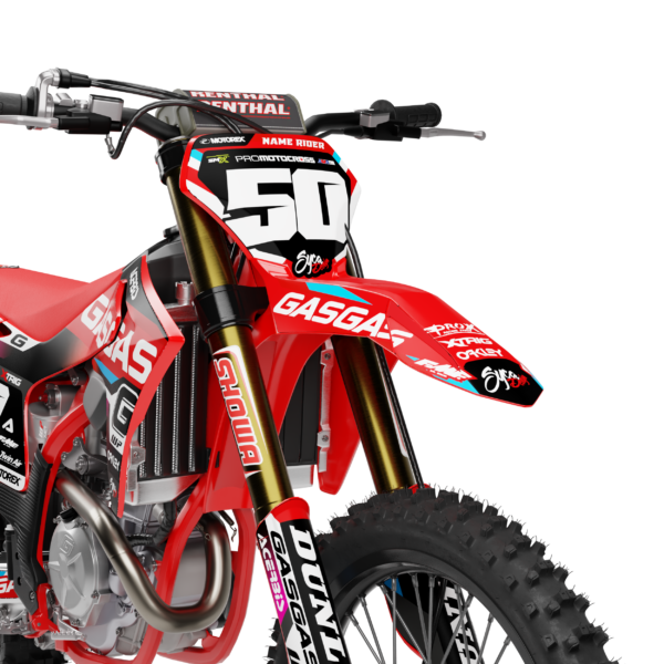 GASGAS PREDATOR ROOD ROZE BLAUW - Afbeelding 2