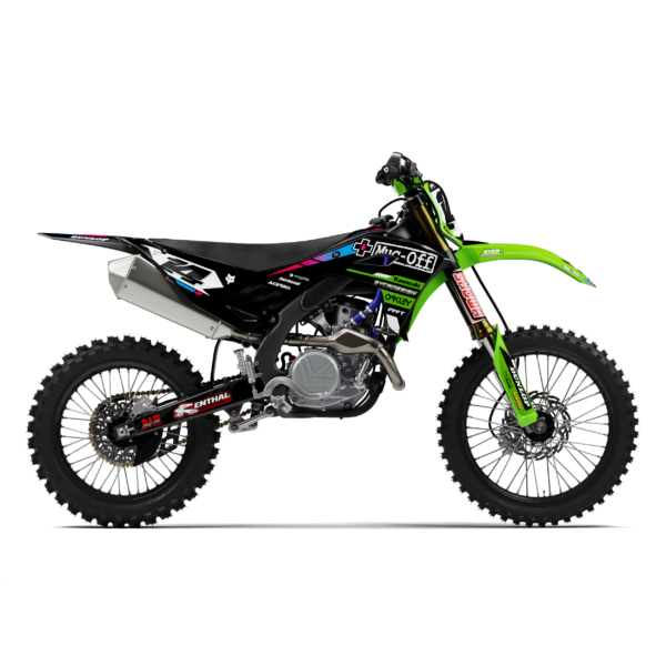 KAWASAKI THROTTLE ZWART GROEN MULTICOLOUR