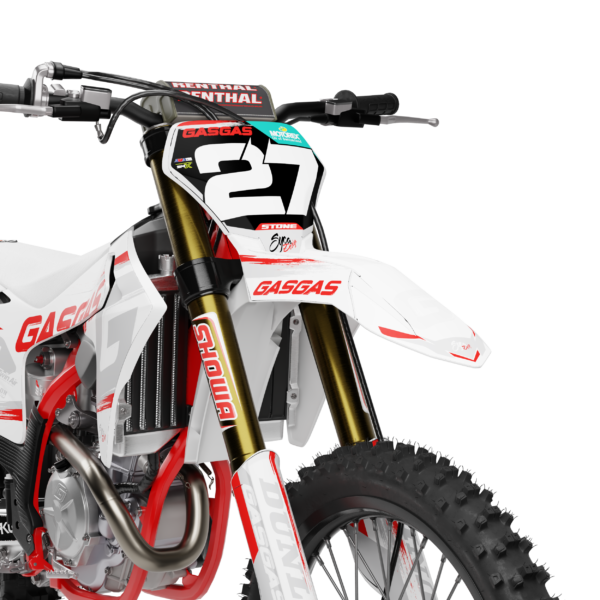 GASGAS RAGE WIT GRIJS ROOD - Afbeelding 2
