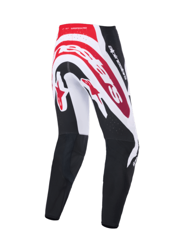 Alpinestars 2026 Supertech Afd Vista Crossbroek Zwart / Rood / Wit - Afbeelding 2