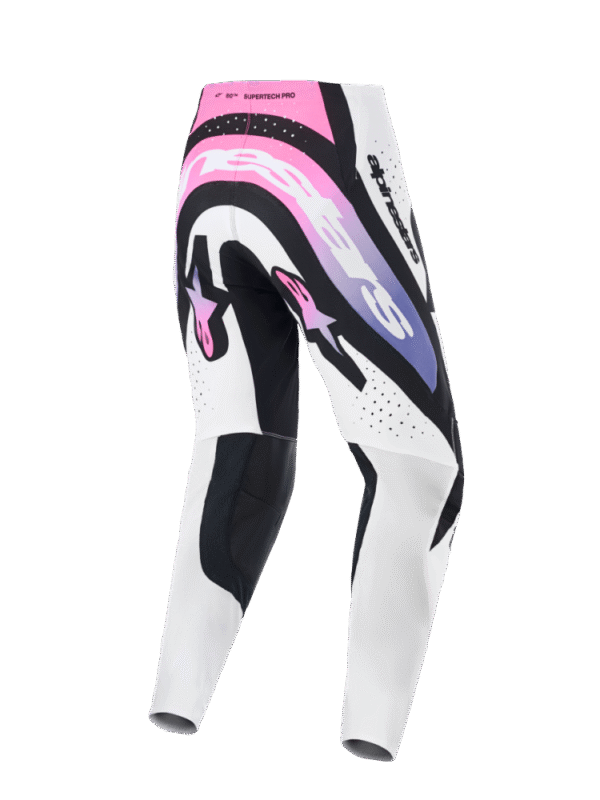 Alpinestars 2026 Supertech Afd Vista Crossbroek Wit / Paars / Zwart - Afbeelding 2