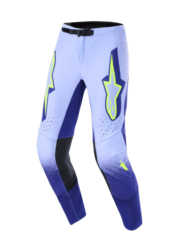 Alpinestars 2026 Supertech Scenz Crossbroek Paars / Fluor Geel