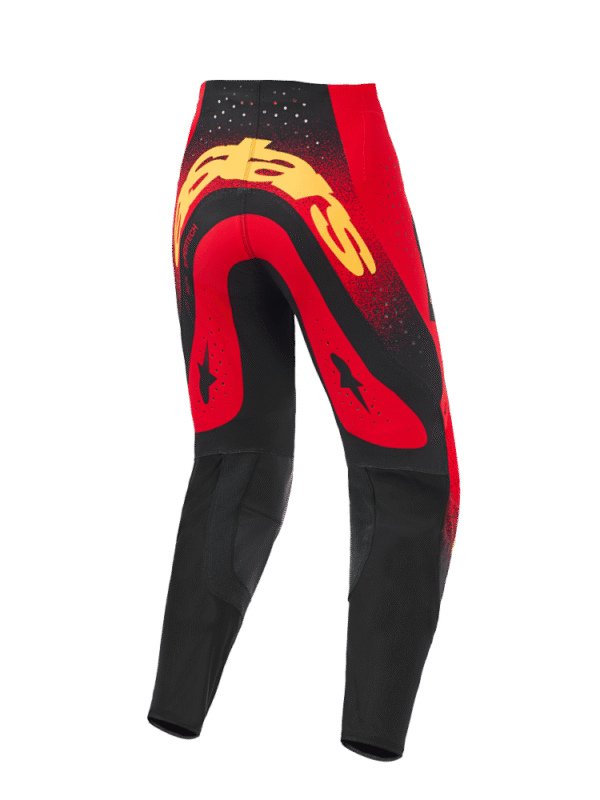 Alpinestars 2026 Supertech Scenz Crossbroek Rood / Zwart / Geel - Afbeelding 2