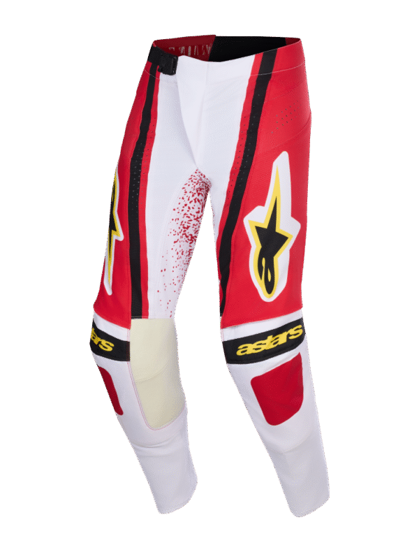 Alpinestars 2026 Techstar Nomur Crossbroek Licht Grijs / Rood / Zwart